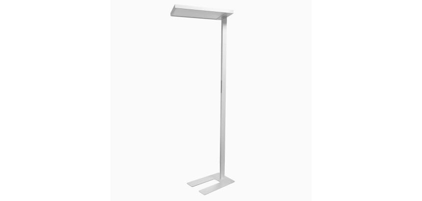 Lampadaire versus à led sur socle blanc