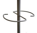 Porte-manteaux bourgeon gris métal