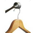 Porte-manteaux bourgeon gris métal