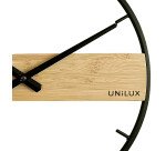 Pendule circle noir/bambou