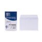 Lot de 20 enveloppes Oxford 90x140 auto adhesive de visite - blanc