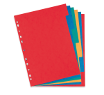 Intercalaires neutres 24x32 6 positions carte lustree 225g assorti