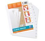 Intercalaires mensuels a4+ 12 positions pvc 19/100 blanc