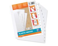 Intercalaires mensuels a4+ 12 positions pvc 19/100 blanc