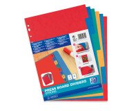 Intercalaires neutres 24x32 6 positions carte lustree 225g assorti