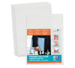 Sachet de 10 Pochettes-coin Oxford Fard'Or A4 PVC lisse épaisseur 14/100ème incolore