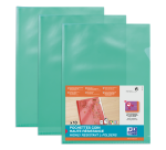 Sachet de 10 Pochettes-coin Oxford haute résistance A4 PVC lisse épaisseur 15/100ème