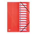 Trieur extensible Oxford hawaï a4 12 positions couverture polypro coloris assortis