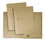 Lot de 25 sous-dossiers Oxford touareg a4 capacité 200 feuilles carte recyclée épaisseur 240g beige naturel