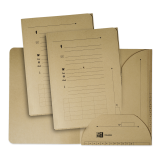 Lot de 25 sous-dossiers Oxford touareg a4 capacité 200 feuilles carte recyclée épaisseur 240g beige naturel