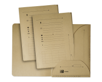 Lot de 25 sous-dossiers Oxford touareg a4 capacité 200 feuilles carte recyclée épaisseur 240g beige naturel