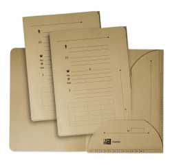 Lot de 25 sous-dossiers Oxford touareg a4 capacité 200 feuilles carte recyclée épaisseur 240g beige naturel