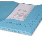 Lot de 25 sous dossier Oxford ultimate 2rabats a4 kraft bleu