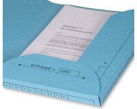 Lot de 25 sous dossier Oxford ultimate 2rabats a4 kraft bleu