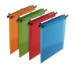 Boite de 10 dossier suspendu tiroir Elba pp design a4 fond v capacité 100 feuilles couverture polypro assortis