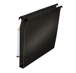 Boite de 10 dossiers suspendus armoire Elba pp ultimate a4 fond 30mm capacité 350 feuilles couverture polypro noir