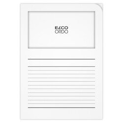 Boite de 100 pochettes-coin Elco ordo classico 22x31cm papier épaisseur 120g blanc