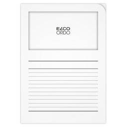 Boite de 100 pochettes-coin Elco ordo classico 22x31cm papier épaisseur 120g blanc