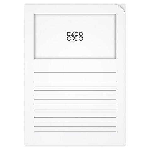 Boite de 100 pochettes-coin Elco ordo classico 22x31cm papier épaisseur 120g blanc