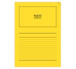 Boite de 100 pochettes-coin Elco ordo classico 22x31cm papier épaisseur 120g jaune