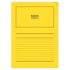 Boite de 100 pochettes-coin Elco ordo classico 22x31cm papier épaisseur 120g jaune