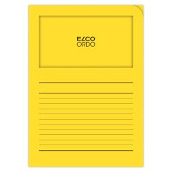 Boite de 100 pochettes-coin Elco ordo classico 22x31cm papier épaisseur 120g jaune