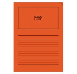Boite de 100 pochettes-coin Elco ordo classico 22x31cm papier épaisseur 120g orange