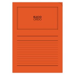 Boite de 100 pochettes-coin Elco ordo classico 22x31cm papier épaisseur 120g orange