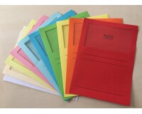 Subarpeta con ventana de papel Elco Ordo Classico A4 de 120 g/m² , colores surtidos, paquete de 100