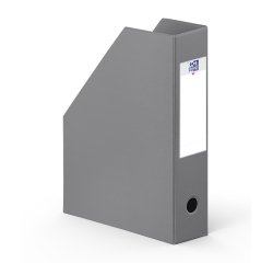 Porte-revues Oxford a4 dos 7cm couverture carte rigide recouverte de pvc gris