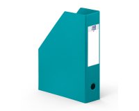 Porte-revues Oxford a4 dos 7cm couverture carte rigide recouverte de pvc bleu turquoise