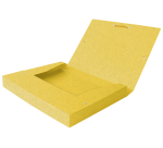 Boîte Oxford capacité standard top file+ 24x32cm dos 40mm avec élastique couverture carte coloris assortis
