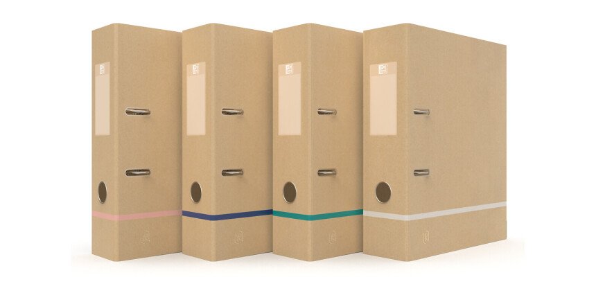 Classeur levier Oxford touareg a4 dos80 2anneaux assorti