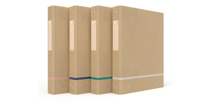 Classeur Oxford touareg a4 dos40 4anneaux carte  assorti