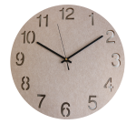 Pendule acoustique écologique Unilux en pet recyclé hello diamètre 40 cm