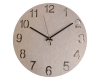 Pendule acoustique écologique Unilux en pet recyclé hello diamètre 40 cm