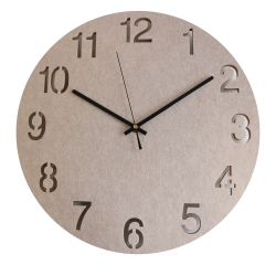 Pendule acoustique écologique Unilux en pet recyclé hello diamètre 40 cm