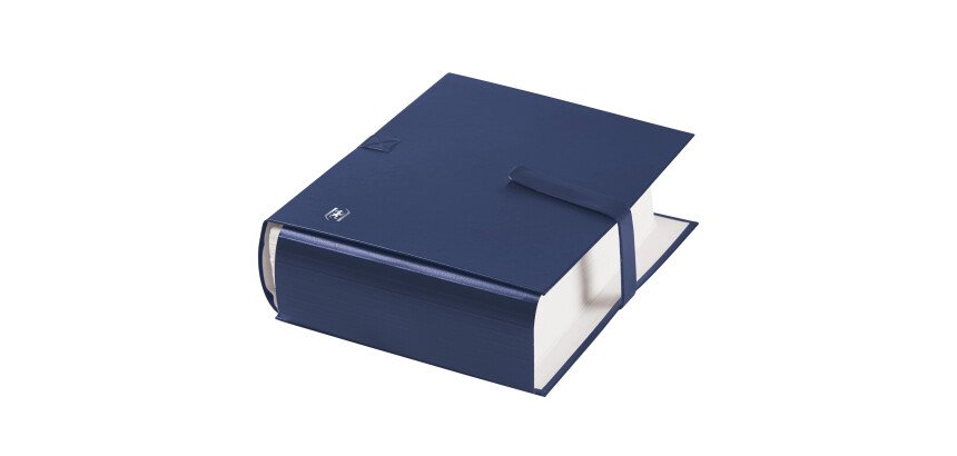 Chemise a sangle 1 rabat extérieur balacron bleu foncé