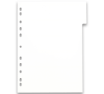 Intercalaires neutres Oxford my colour a4 12 positions polypro opaque épaisseur 30/100ème coloris assortis