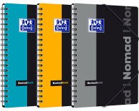 Cahier Oxford etudiants nomadbook b5 petits carreaux 5mm 160 pages reliure spirale couverture polypro coloris assortis