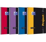 Cahier Oxford Etudiants ProjectBook A4+ petits carreaux 5mm 200 pages reliure spirale couverture polypro coloris assortis