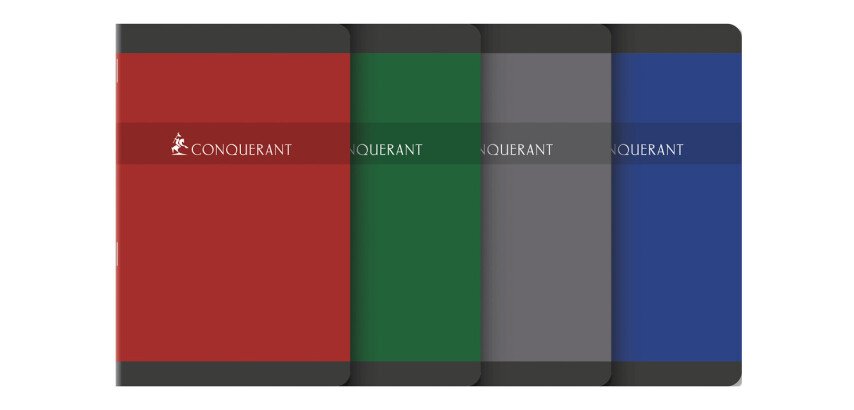 Carnet Conquerant 7 Agrafe 110X170 96P 70G Q5/5 Assorti