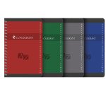 Répertoire Conquerant 11x17cm petits carreaux 5mm 100 pages reliure spirale couverture carte recyclée coloris assortis