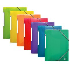 Chemise elastique Oxford school life a4 polypro translucide assorti