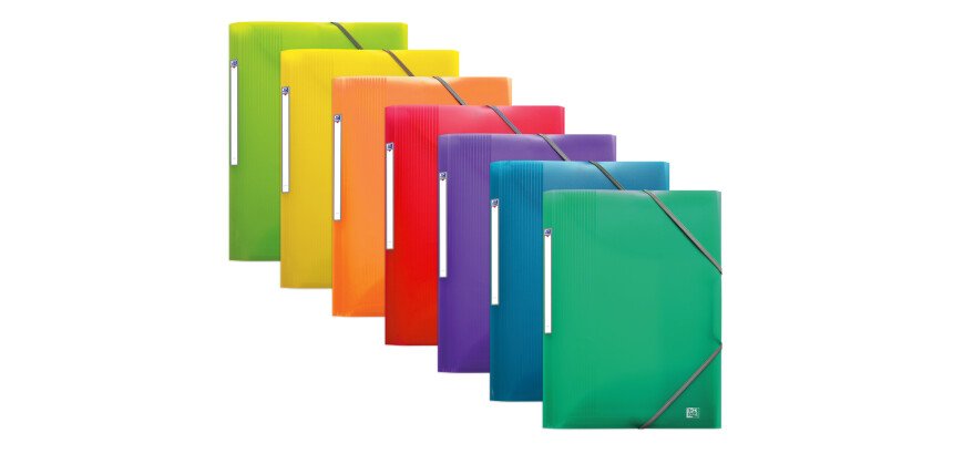 Chemise elastique Oxford school life A4 polypro translucide assorti