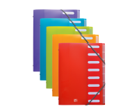 Trieur Oxford school life a4 8positions polypro translucide assorti