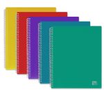 Protège-documents à spirale Oxford school life a4 80 vues / 40 pochettes couverture polypro coloris toniques