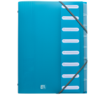 Trieur Oxford school life a4 8positions polypro translucide assorti