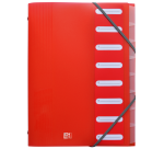 Trieur Oxford school life a4 8positions polypro translucide assorti