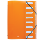 Trieur Oxford school life a4 8positions polypro translucide assorti